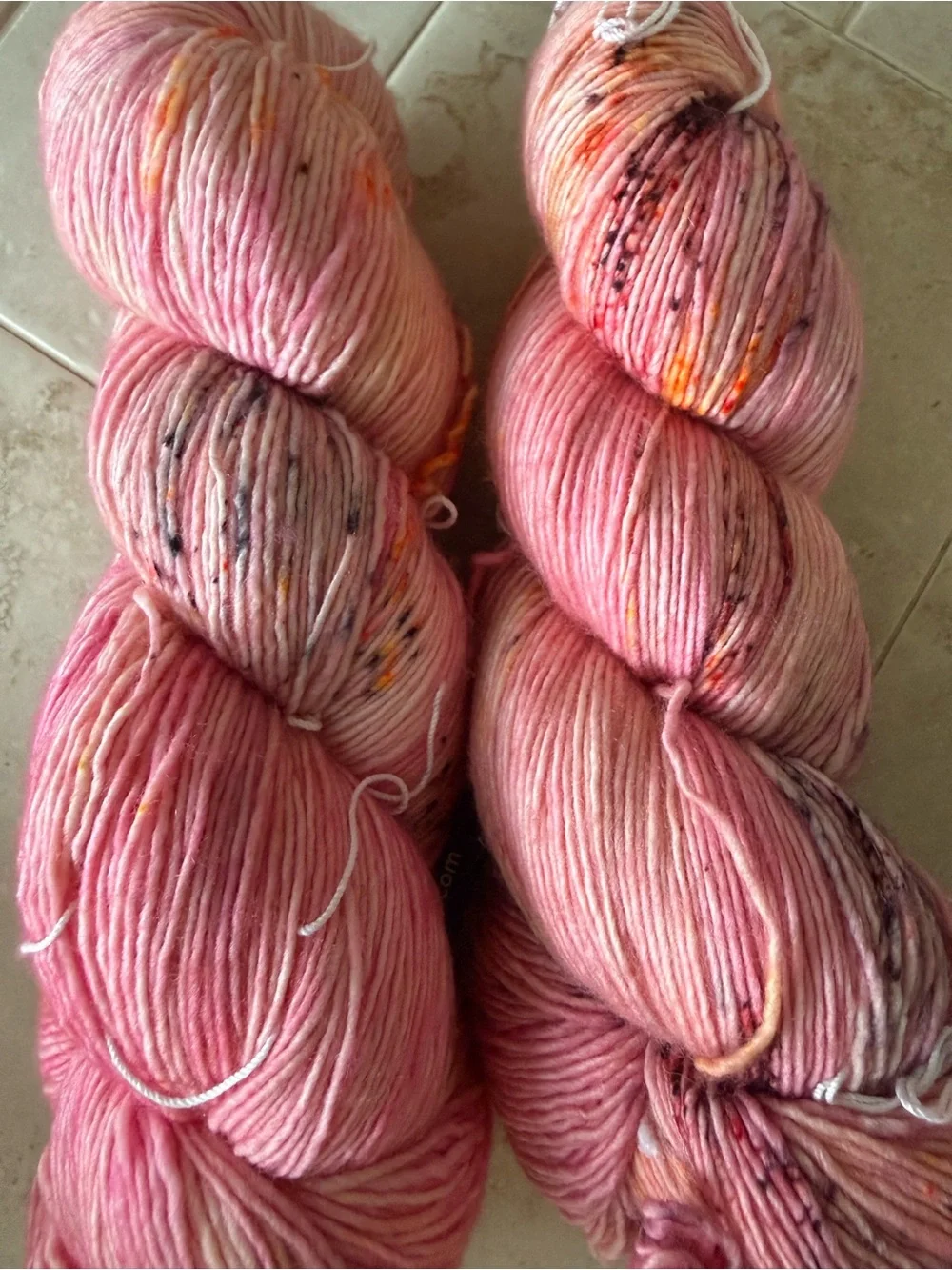 MadelineTosh Pink Peach Hand-Dyed Yarn - Barbara Deserved Better